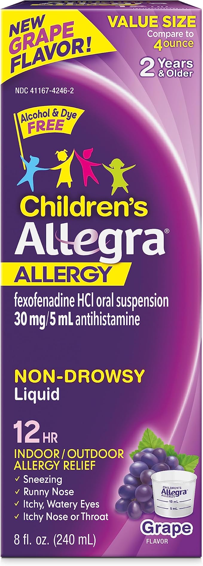 Allegra Children's 12HR Allergy Relief Non-drowsy 8 oz.