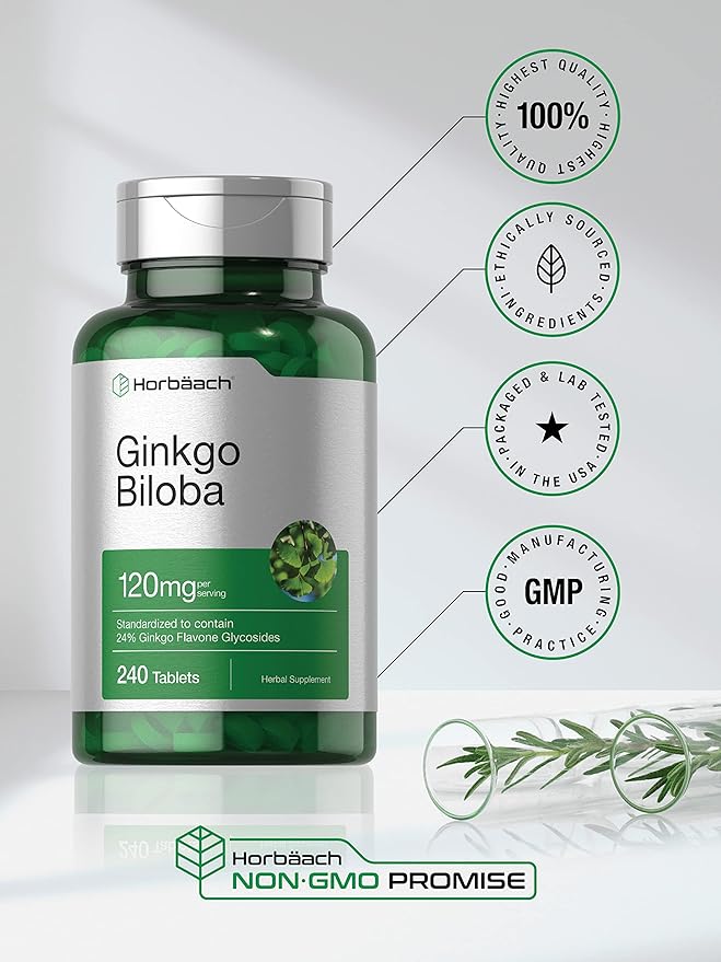 Horbäach Ginkgo Biloba 120mg 240 Tablets
