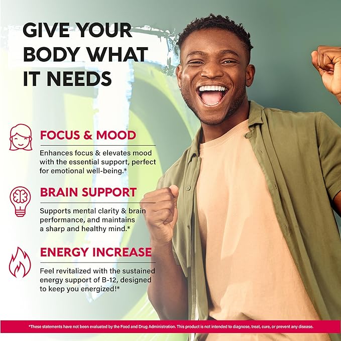 NUTRAHARMONY USDA Organic Vitamin B12 Spray - 5000 mcg Liquid Vegan Methylcobalamin for Women & Men - Energy Boost, Focus & Mood, Brain Health Support - Maximize Absorption - 2 Month Supply, 2 fl oz