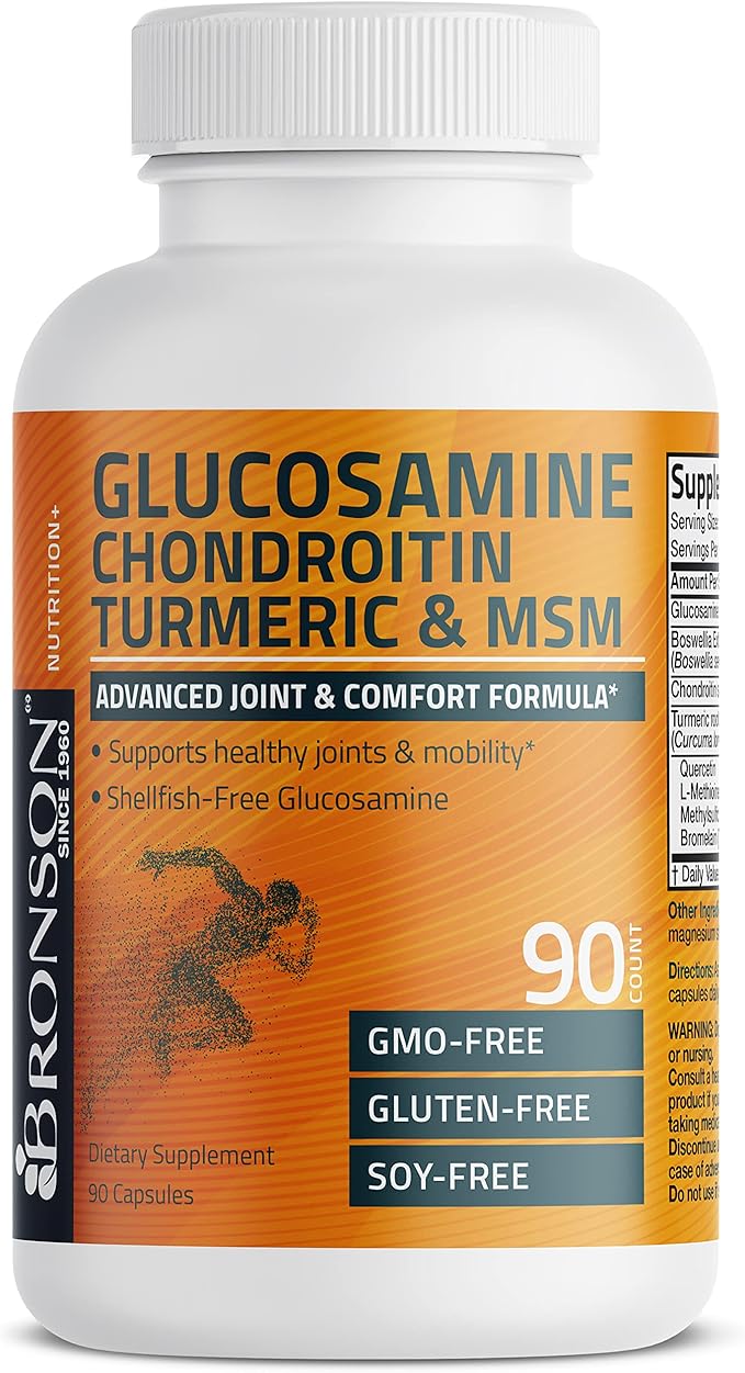 Bronson Glucosamine Chondroitin Turmeric & MSM 90 Capsules
