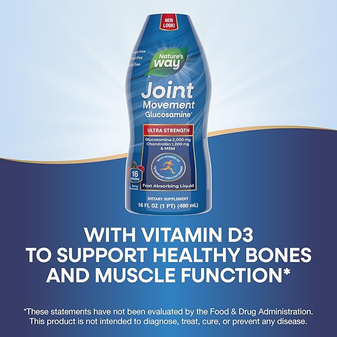 Nature's Way Joint Movement Glucosamine Fast D3, Berry 16 Fl