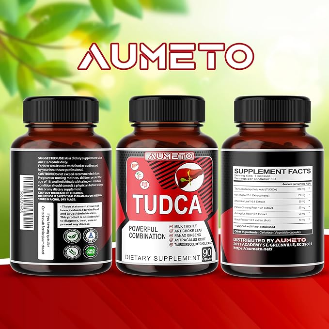 TUDCA Supplement (Tauroursodeoxycholic Acid) with Milk (90 Count 1))