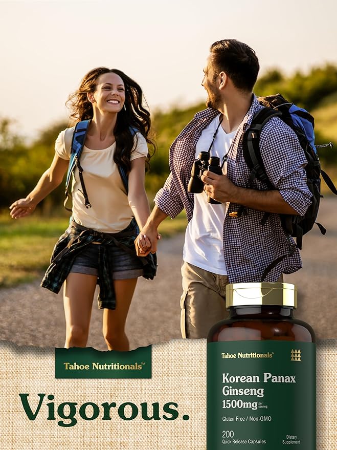 Korean Ginseng Extract Capsules 1500 mg 200 Capsules
