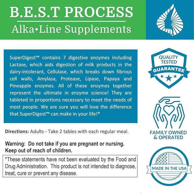 SuperDigest (6 Pack) Best Process Alkaline