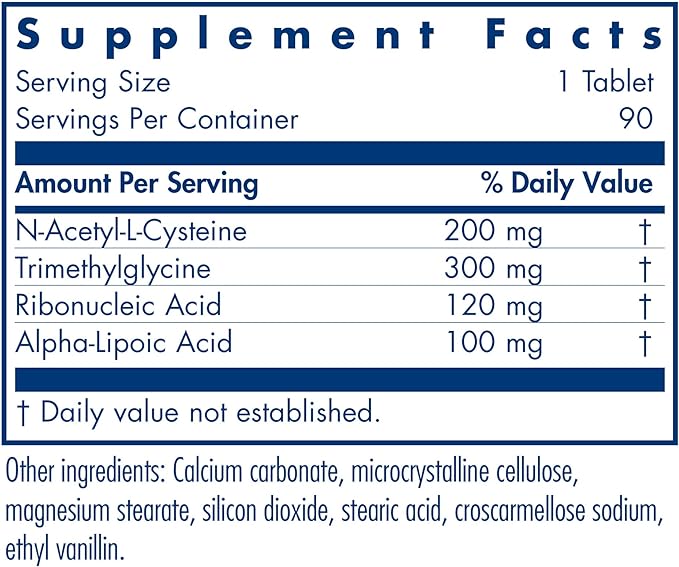 Allergy Research Group NAC Enhanced Supplement 90 Count