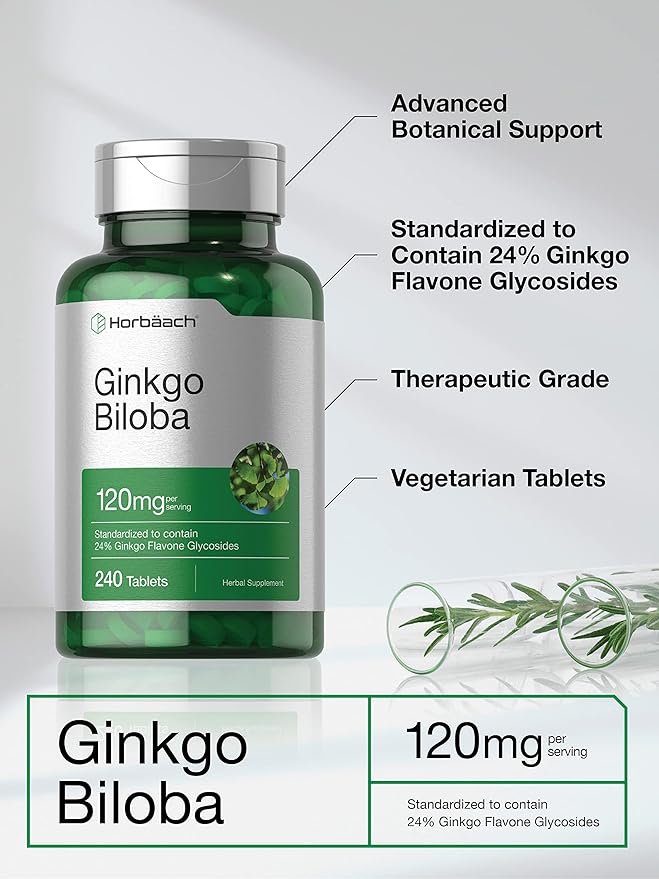 Horbäach Ginkgo Biloba 120mg 240 Tablets