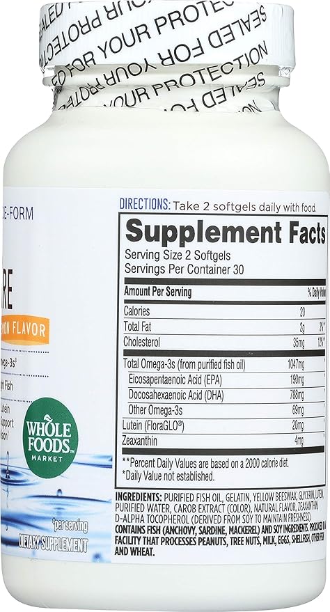 Whole Foods Market, Omega Eye Care, 60 ct