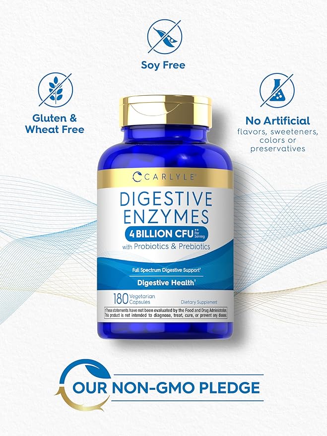 Carlyle Digestive Enzymes 180 Capsules