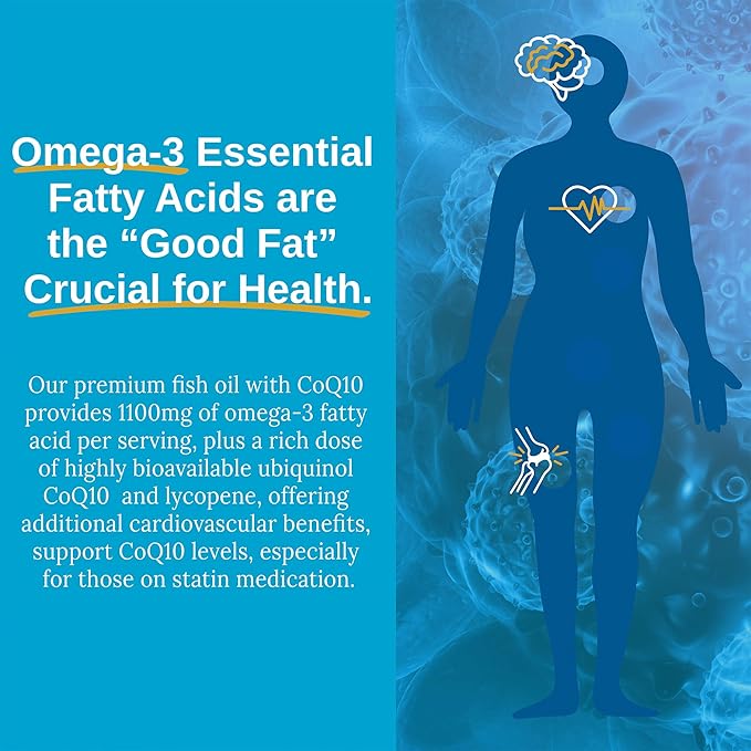 Xtendlife, Omega 3 QH Premium Fish CoQ10 Ubiquinol 60 Gluten