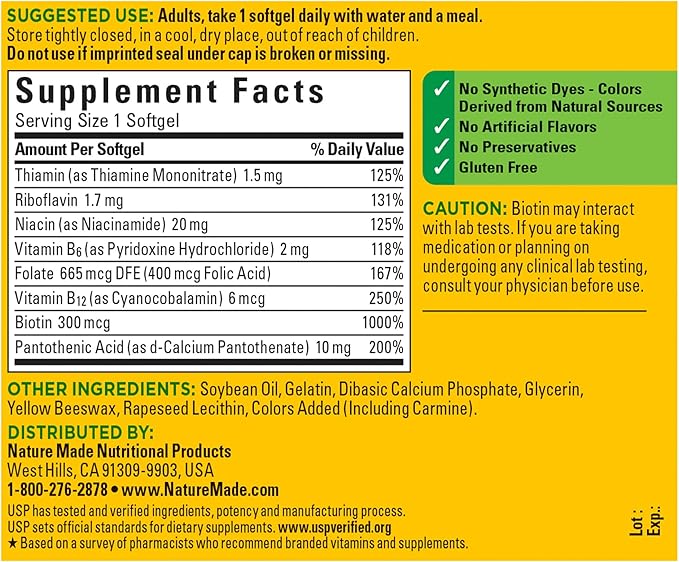 Super B Energy Complex, Dietary Supplement 60 Softgelss,…