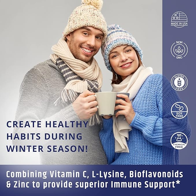 Vitamin C 1000mg Complex with L-Lysine 500mg, Zinc 12mg, Bioflavonoids 300mg. Doctor Bottles.(2)