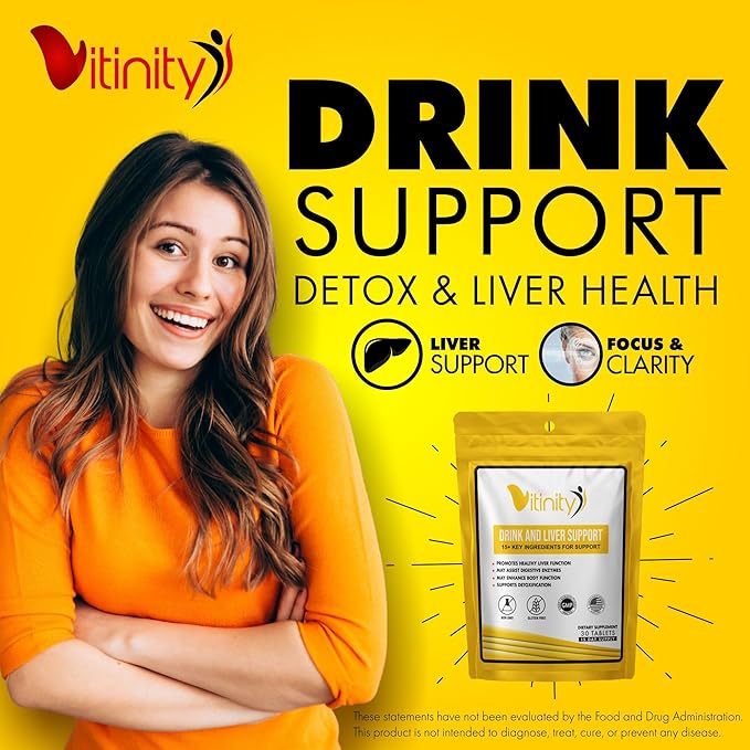 Anti Drink Liver Support Supplement-15+Key Ingredients for Craving Support,Liver Health,Kudzu, Milk Thistle,Holy Basil,DHM,All Natural Cleanse,Gradual Reduction,Nutrient Replenisher Tablets(90 Days)