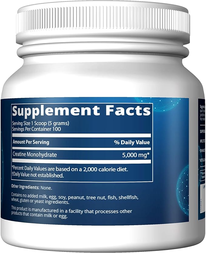 MRM Nutrition Creatine Monohydrate 500 | 100% micronized | Amino acids | Muscle Recovery + Energy Production | Keto + Low-carb Friendly | Performance Powder | 100 Servings