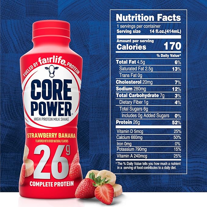 Core Power Fairlife 26g Protein Milk 14 Fl 12)