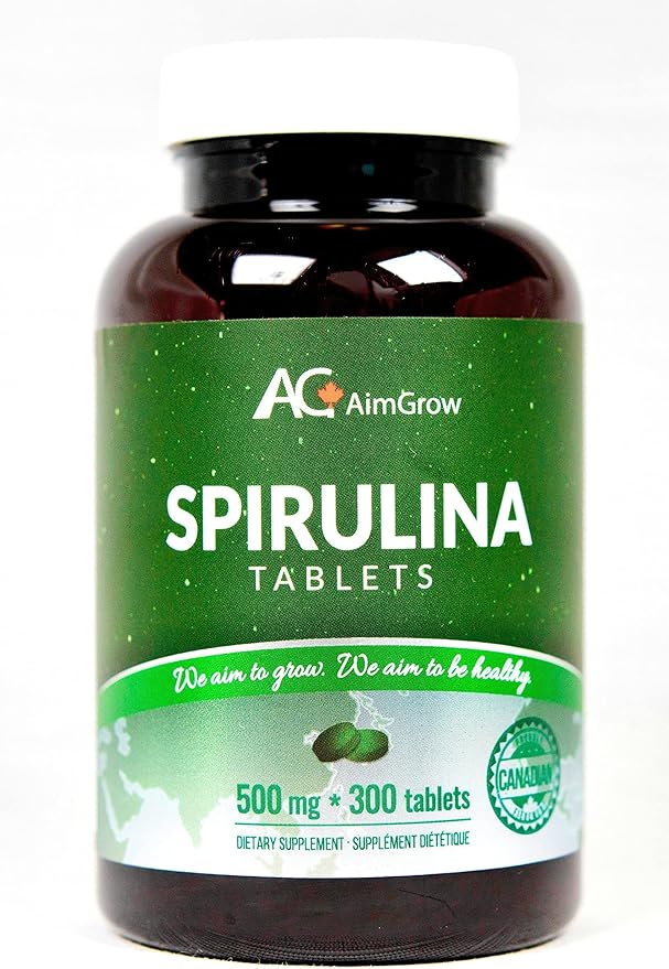 Spirulina Tablets 500mg 300 Tablets Canada