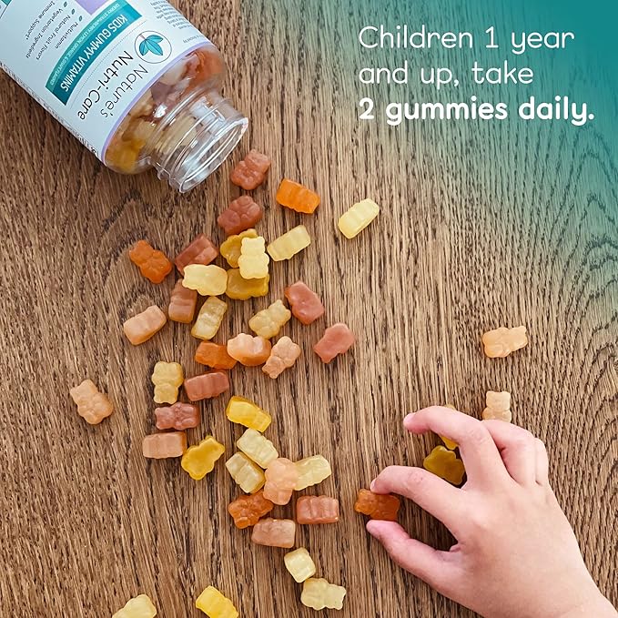 Nature's Nutri-Care Kids Gummy Vitamins - Kid Multivitamin Gummies with Vitamin C & D, Folate & Zinc Vitamins for Immunity Support, Grow & Gain Toddler Smart Focus
