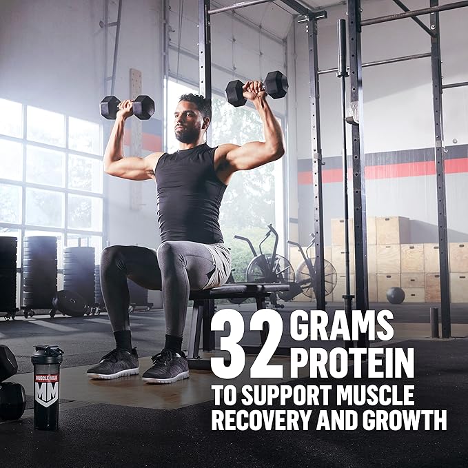 Muscle Milk Genuine Protein Powder, Banana 32g Protein, 5 Pound, 32 Servings