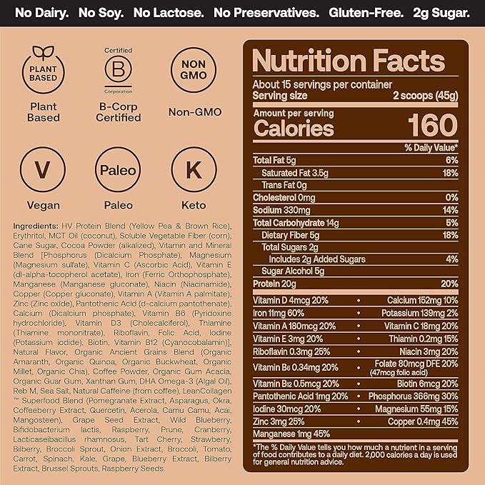 Happy Viking Iced Coffee Protein Powder, 20G Protein, 1 Canister (24 oz.)
