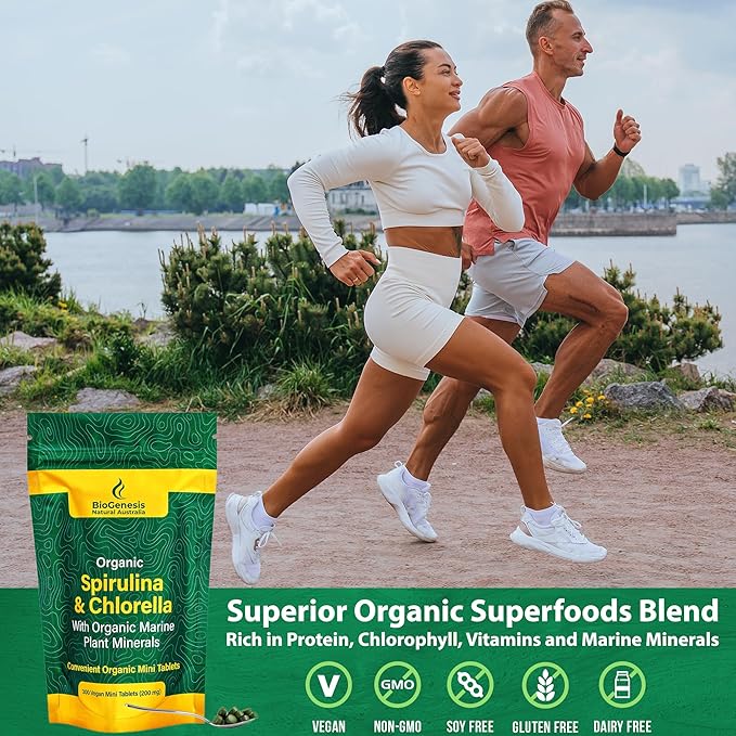 Organic Spirulina & Chlorella + Marine (200 mg) (300)