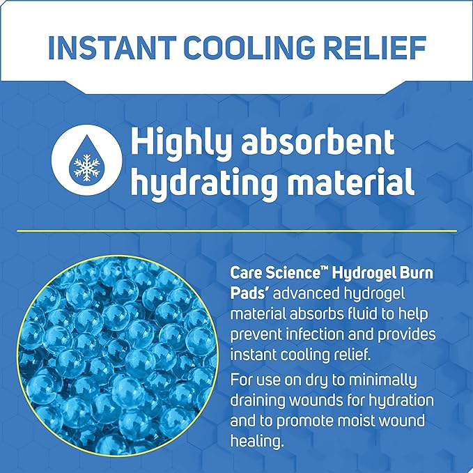 Care Science Hydrogel Sterile Burn Dressing 4 ct