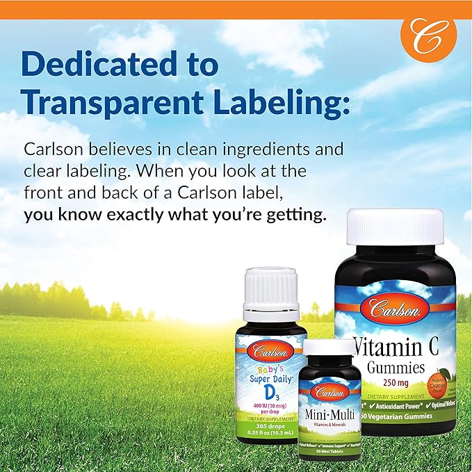 Carlson - Super Beta Carotene, 25000 (15 mg), 100 Softgels