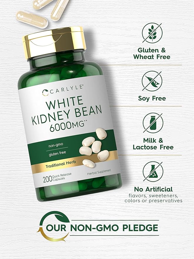 Carlyle White Kidney Bean 6000mg | 200 Count