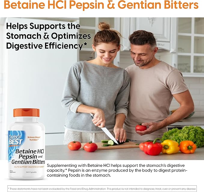 Doctor's Best Betaine HCI Pepsin & 360 Count 1)