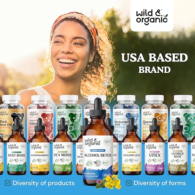 Wild & Organic Alcohol Detox Cleanse Drops 4 oz