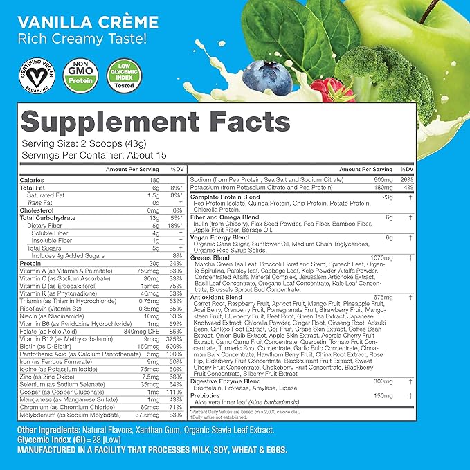 Vegansmart Plant Based Vegan Protein Powder 22.8 oz