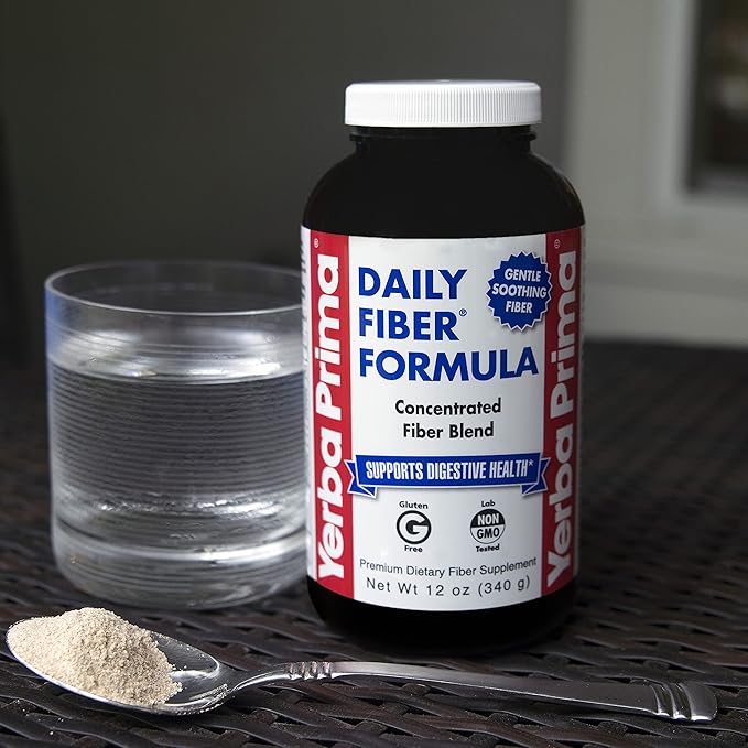 Yerba Prima Daily Fiber Formula Powder 12 oz 2) -