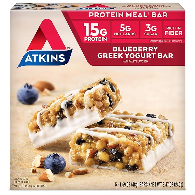 Atkins Blueberry Greek Yogurt Protein Meal 5 Count