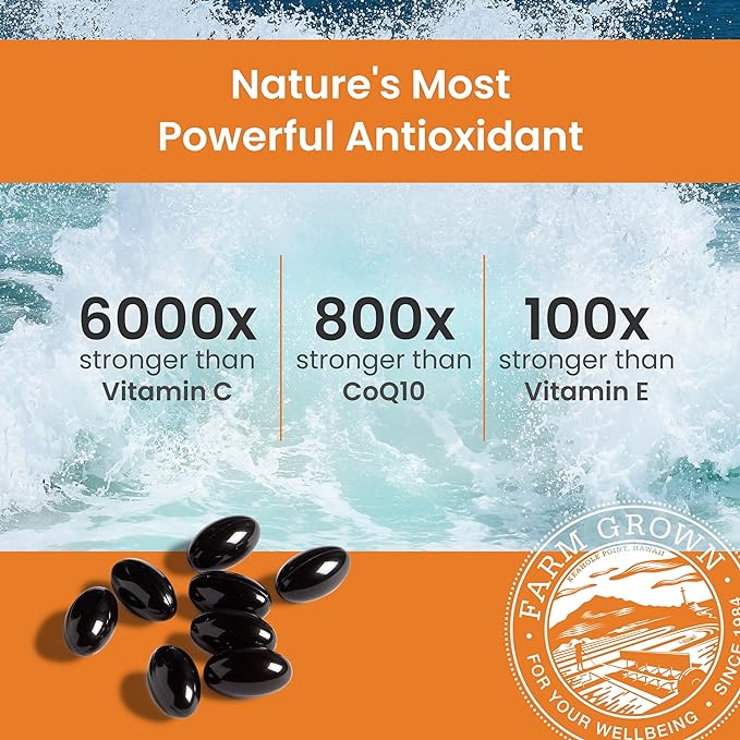 Nutrex Hawaii Vegan BioAstin Hawaiian Astaxanthin 12mg, 50 50 Softgels
