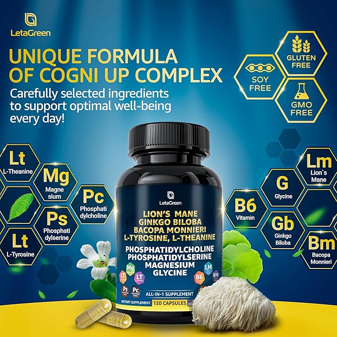 Organic Lions Mane Supplement Capsules 120 Real