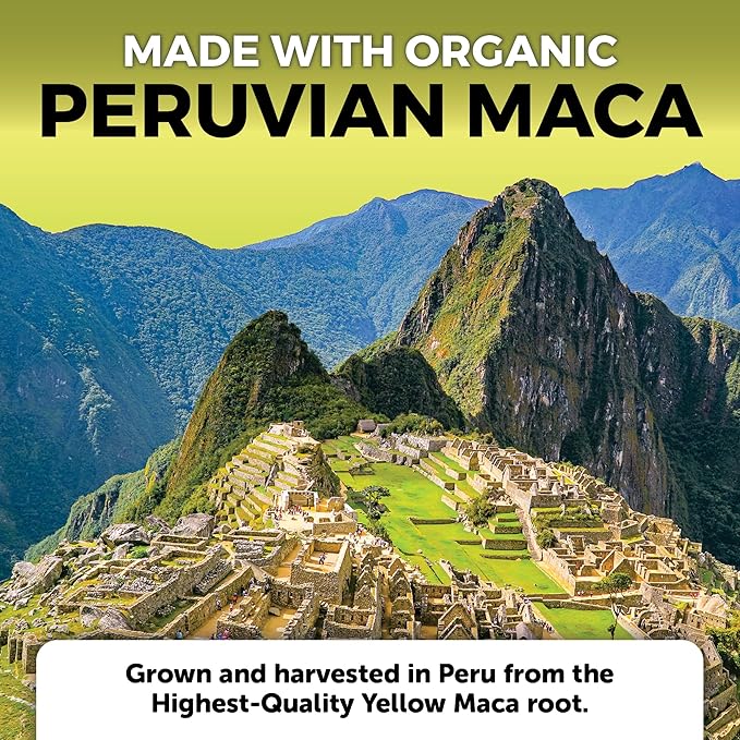 Peruvian Maca Root Supplement for Women 500mg - 250 Yellow