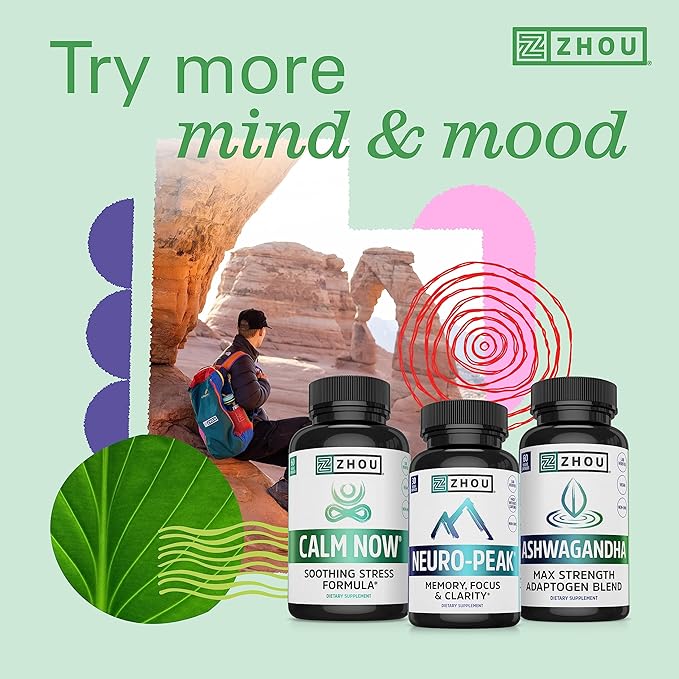 Zhou Drift Off Premium Sleep Aid 30 Servings, 60 Veggie