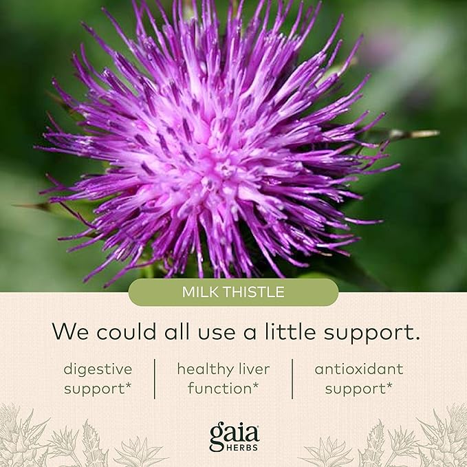 Gaia Herbs Milk Thistle 120 Vegan (40-Day Supply)