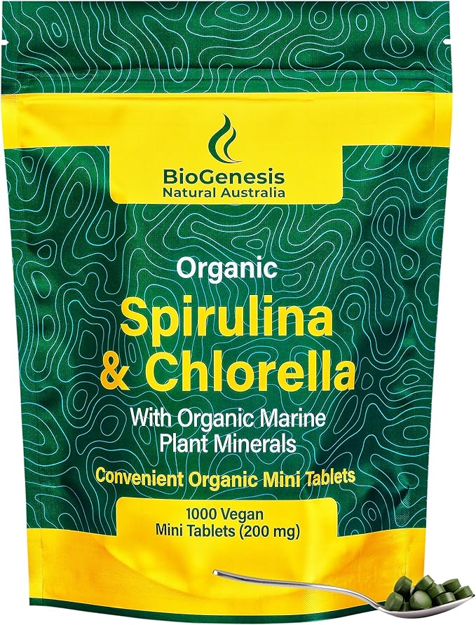 Organic Spirulina & Chlorella + Marine (200 mg) (1000)