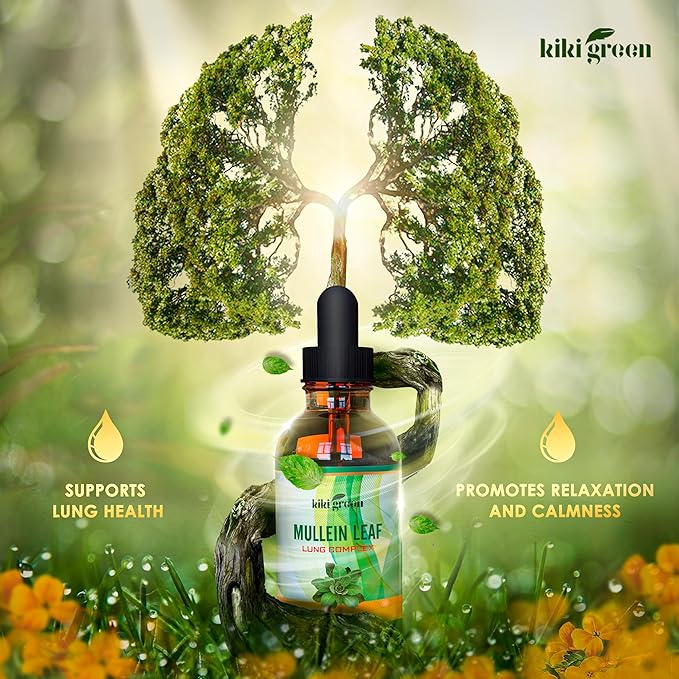 KIKI Green Liquid Mullein Leaf Tincture 2 fl