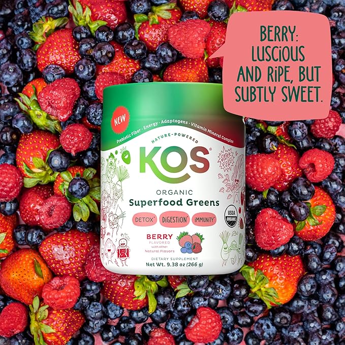 KOS Organic Superfood Greens Powder 28 Servings