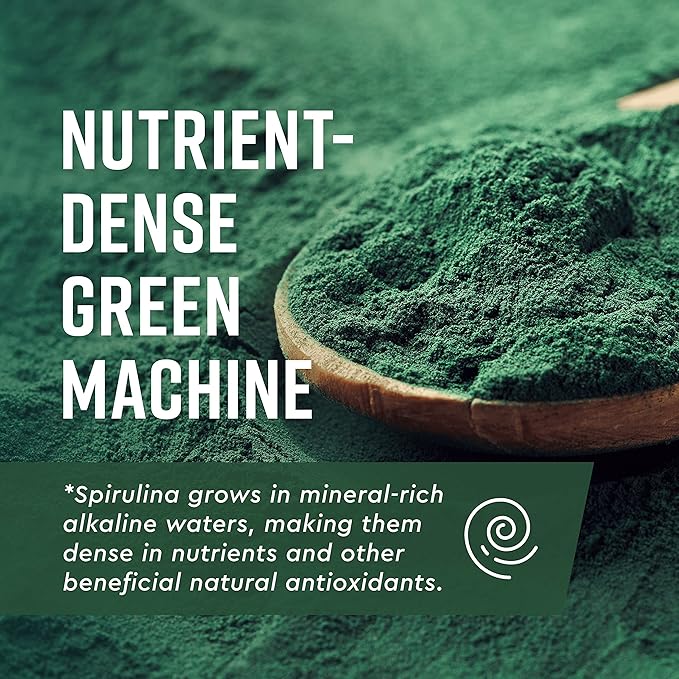 360 Nutrition Spirulina Powder, Vitamin A, 6g Plant 2 oz