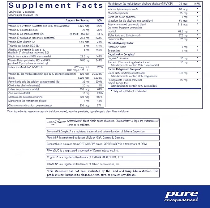 Pure Encapsulations Longevity Nutrients 240 Capsules