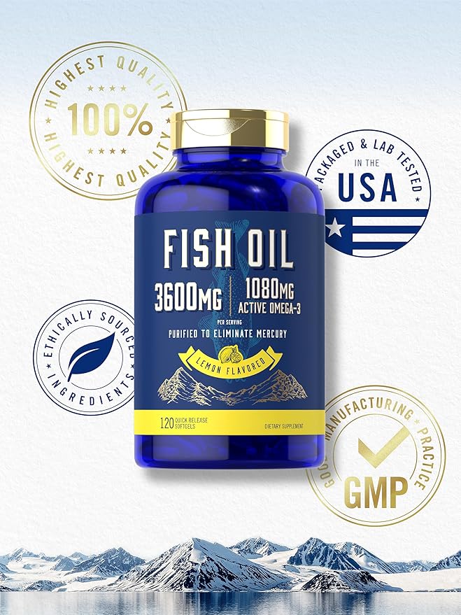 Carlyle Fish Oil 3600mg 1080mg Omega 3 | 120 Count