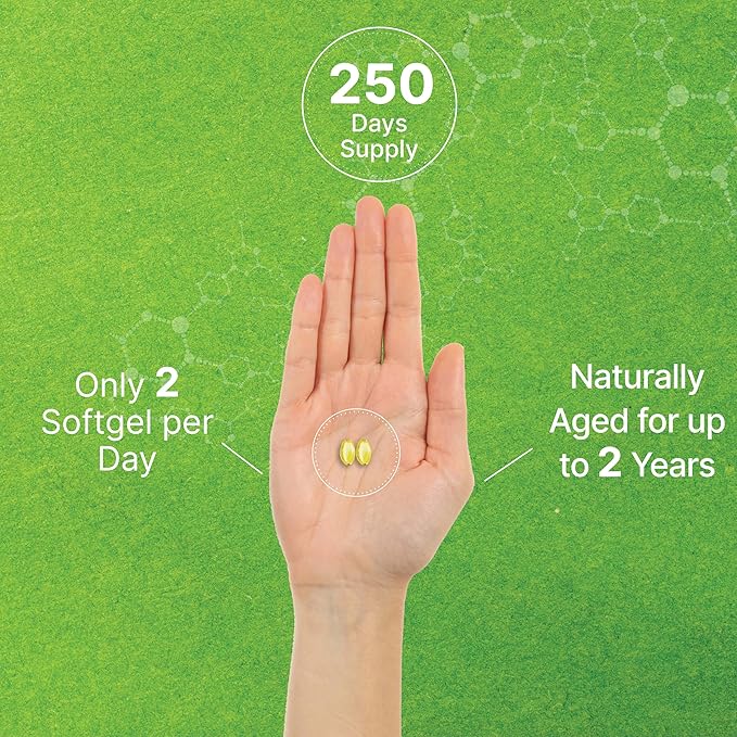 DEAL SUPPLEMENT Odorless Aged Garlic Pills, 6,000mg Per 500 Softgels 24:1 Garlic