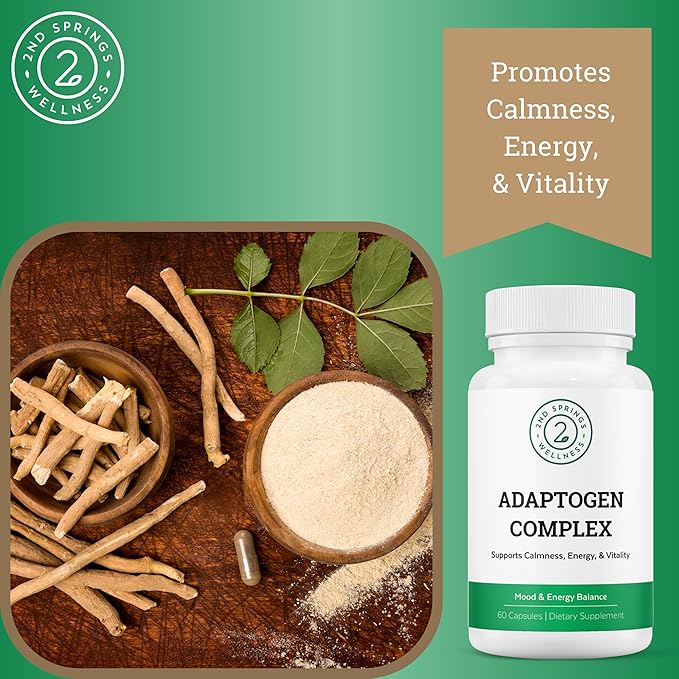 Adaptogen Complex Calmness, Energy and Vitality Booster 60 Vegetarian