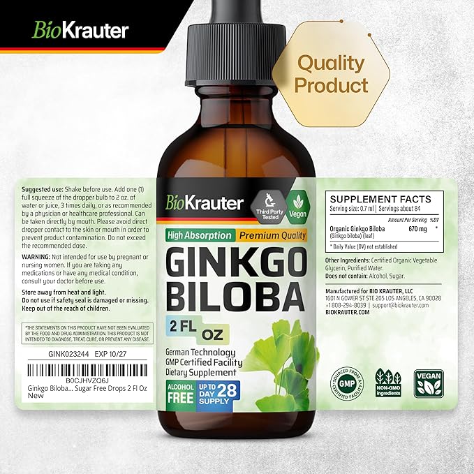 Ginkgo Biloba Extract 2 Fl
