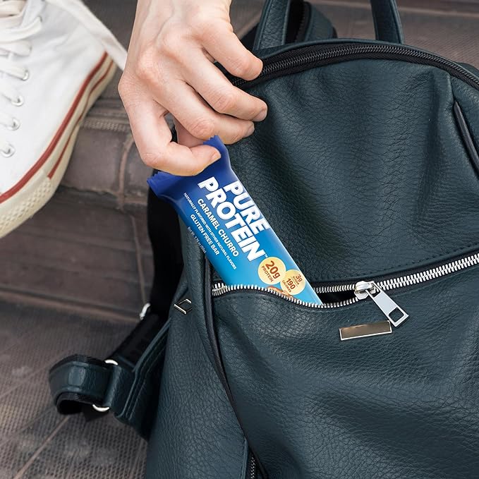 Pure Protein Bars, Caramel Churro, High 1.76oz, Pack 12