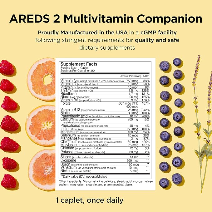 Viteyes AREDS 2 Capsules and Viteyes 2 Companion, 3 Month