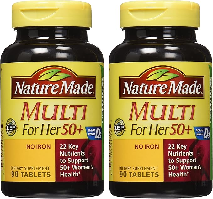 Nature Made Multi For Her 50+ 90 ct 2) (Packaging