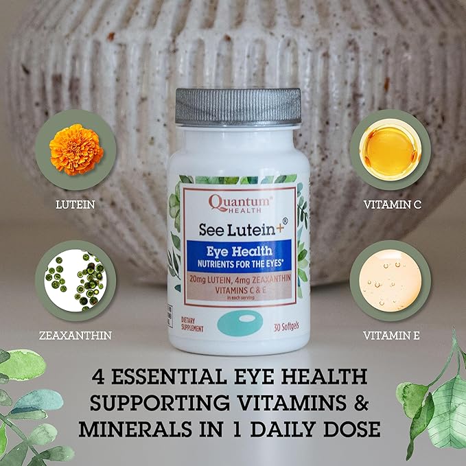 Quantum Health See Lutein+, Lutein & 30 Softgels, 30-Day Supply