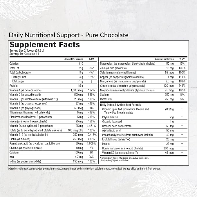 Equilife - Daily Nutritional Support, Organic Chocolate,14 Servings